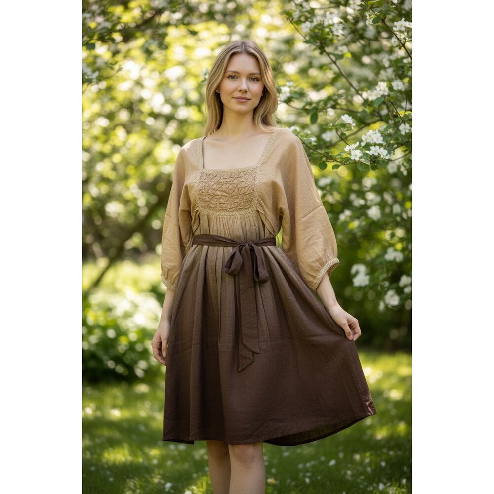 Chaudry KC Ombré Boho Dress | Size Large